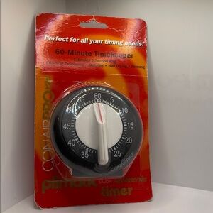 Conair Pro 60 Minute Timer Timekeeper with Extended 3-Second Ring